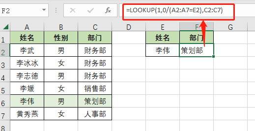 Lookup函数最经典的11种用法